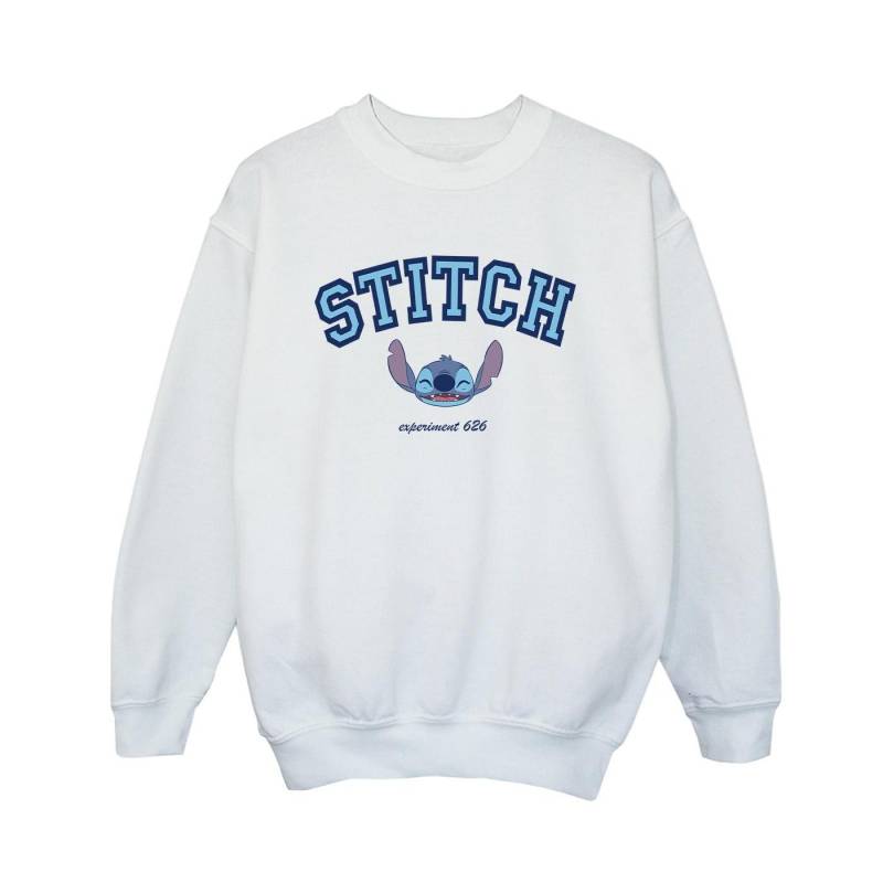 Lilo And Stitch Collegial Sweatshirt Jungen Weiss 140/146 von Disney
