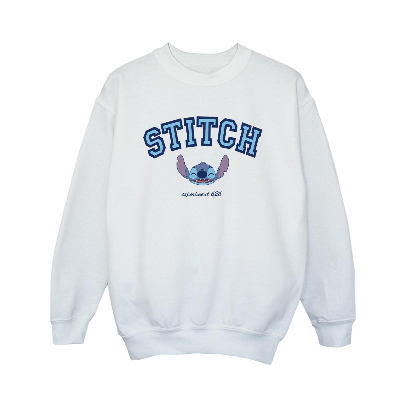 Lilo And Stitch Collegial Sweatshirt Jungen Weiss 152-158 von Disney