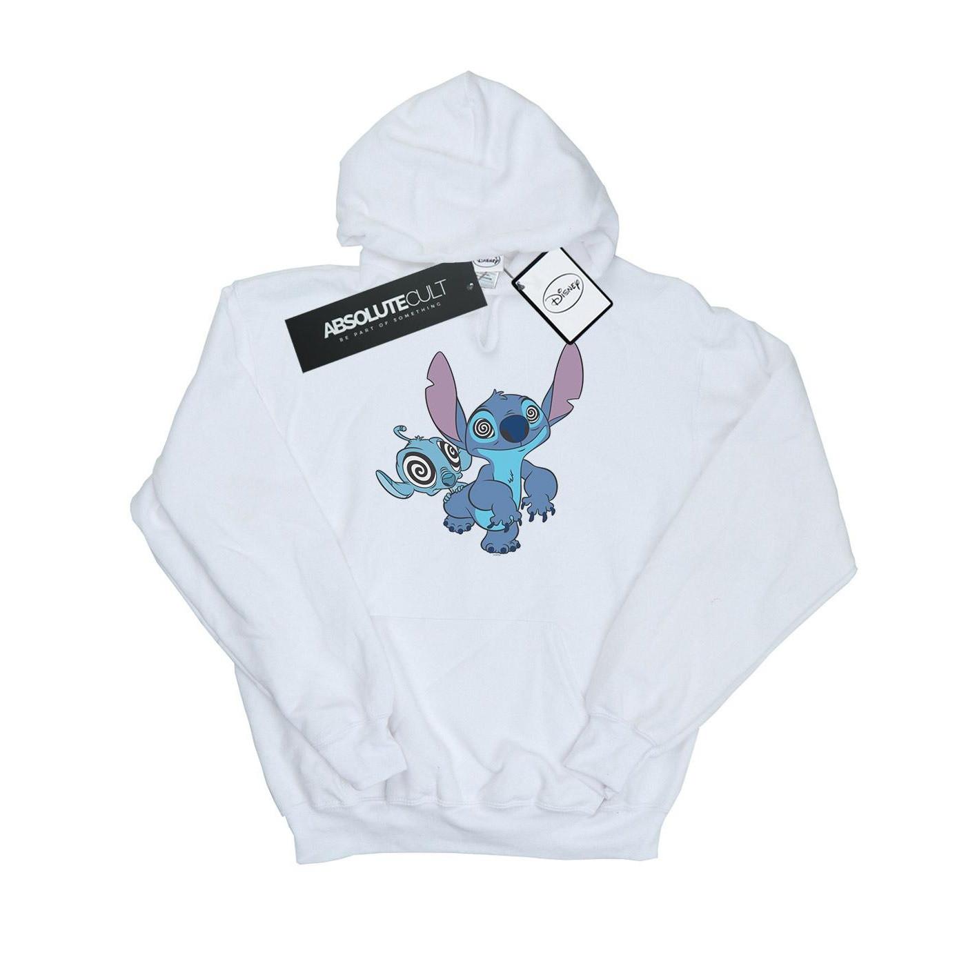 Lilo And Stitch Hypnotized Kapuzenpullover Jungen Weiss 140/146 von Disney