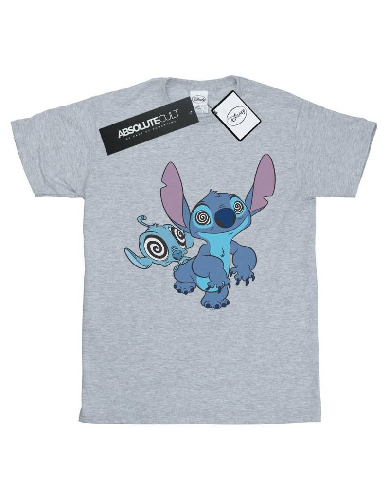 Lilo And Stitch Hypnotized Tshirt Damen Grau S von Disney