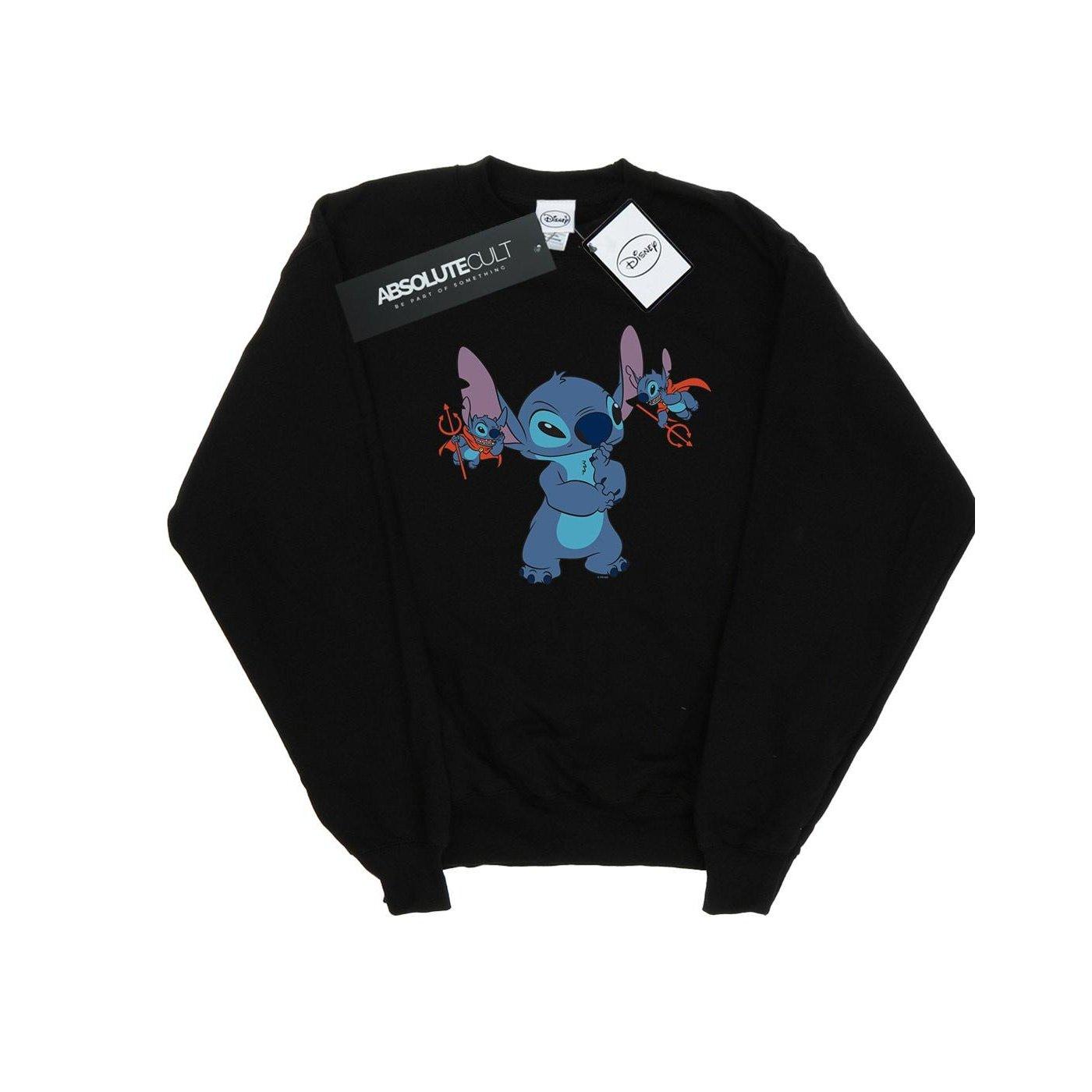 Lilo And Stitch Little Devils Sweatshirt Herren Schwarz S von Disney