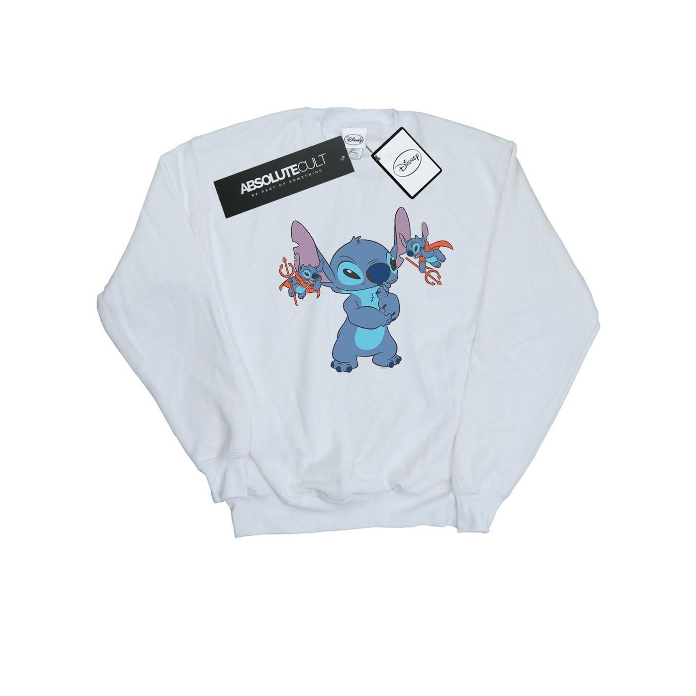 Lilo And Stitch Little Devils Sweatshirt Jungen Weiss 116 von Disney