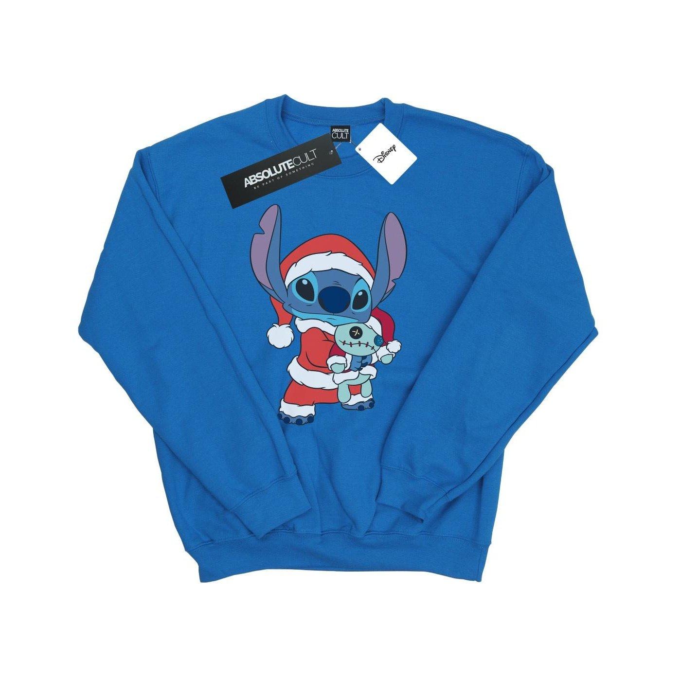 Lilo And Stitch Stitch Christmas Sweatshirt Herren Königsblau L von Disney