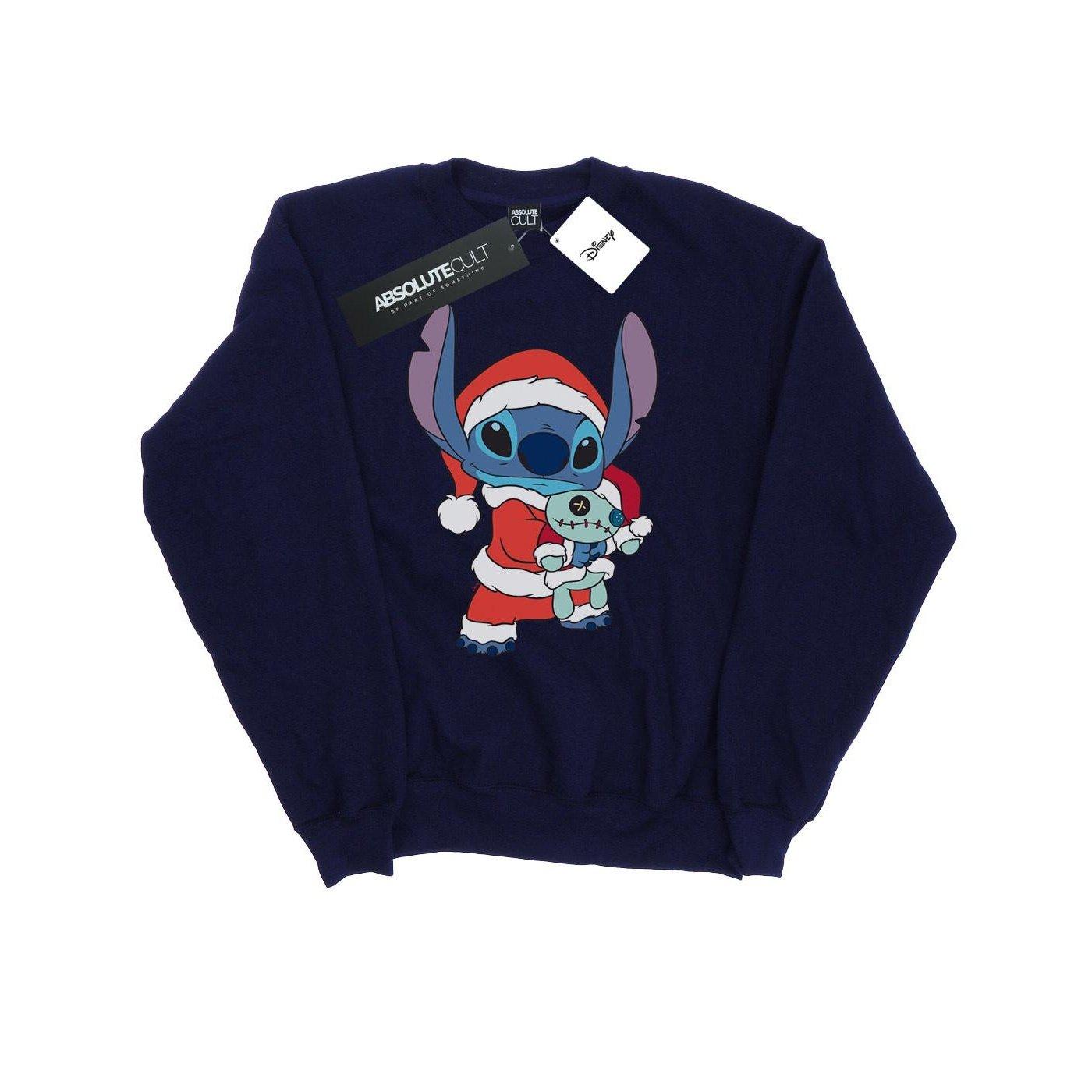 Lilo And Stitch Stitch Christmas Sweatshirt Herren Marine L von Disney