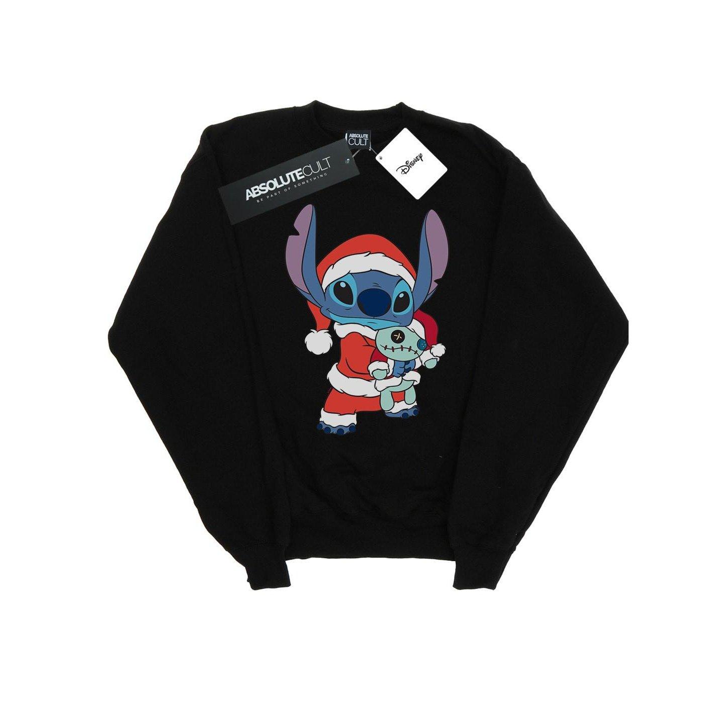 Lilo And Stitch Stitch Christmas Sweatshirt Herren Schwarz L von Disney