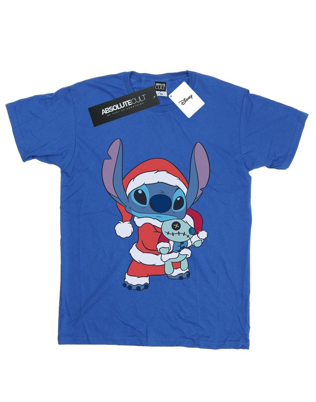 Lilo And Stitch Stitch Christmas Tshirt Damen Königsblau 3XL von Disney