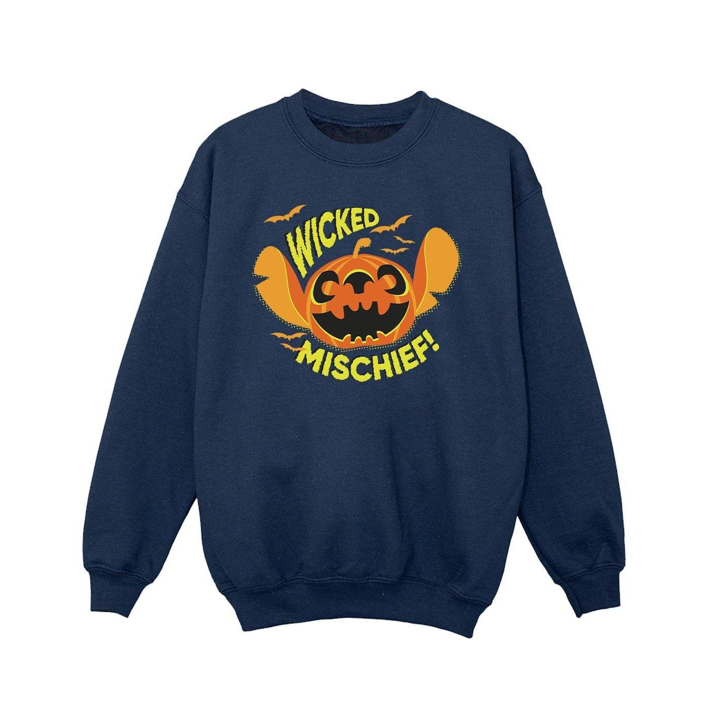 Lilo And Stitch Wicked Mischief Sweatshirt Mädchen Marine 152-158 von Disney