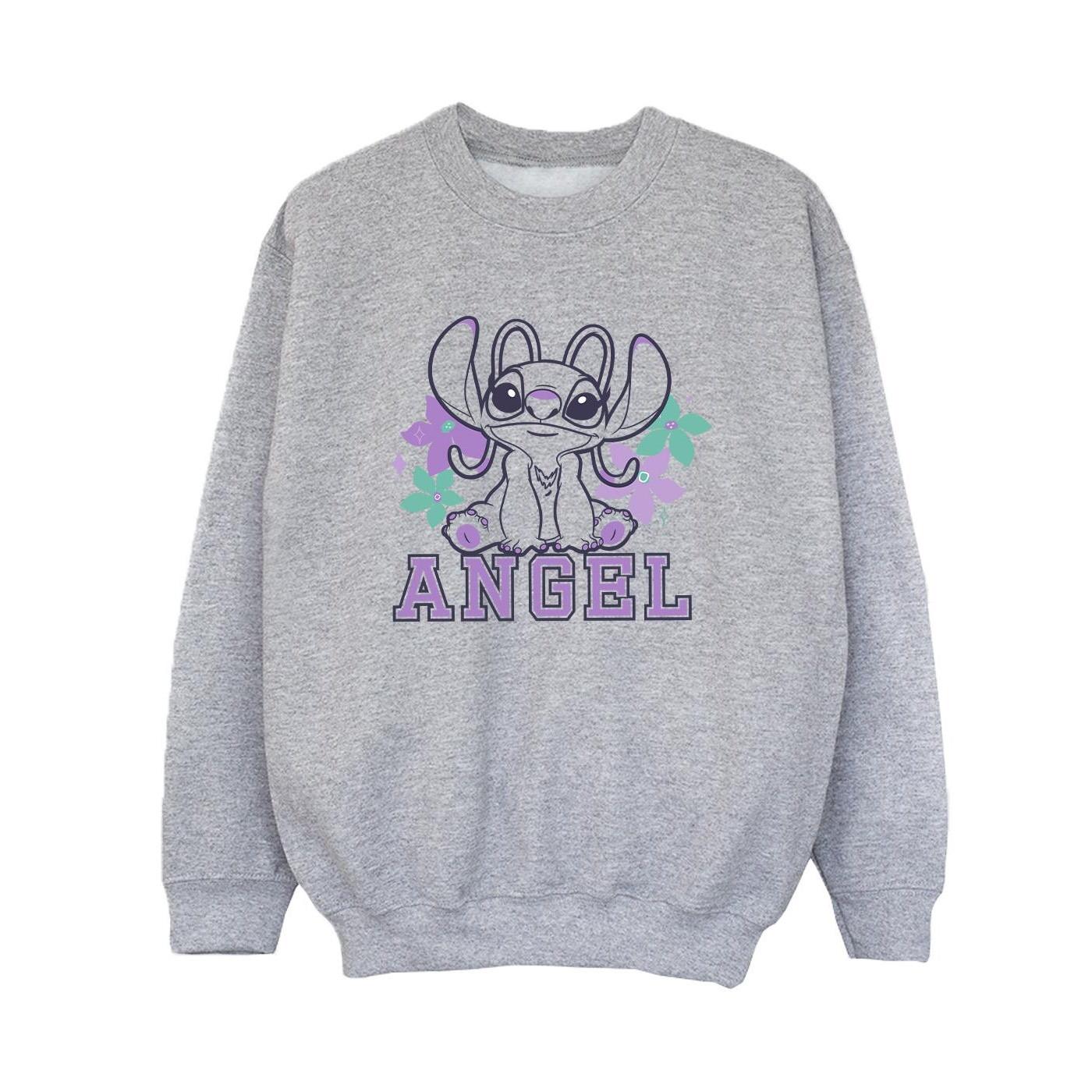 Lilo & Stitch Angel Sweatshirt Jungen Grau 128 von Disney