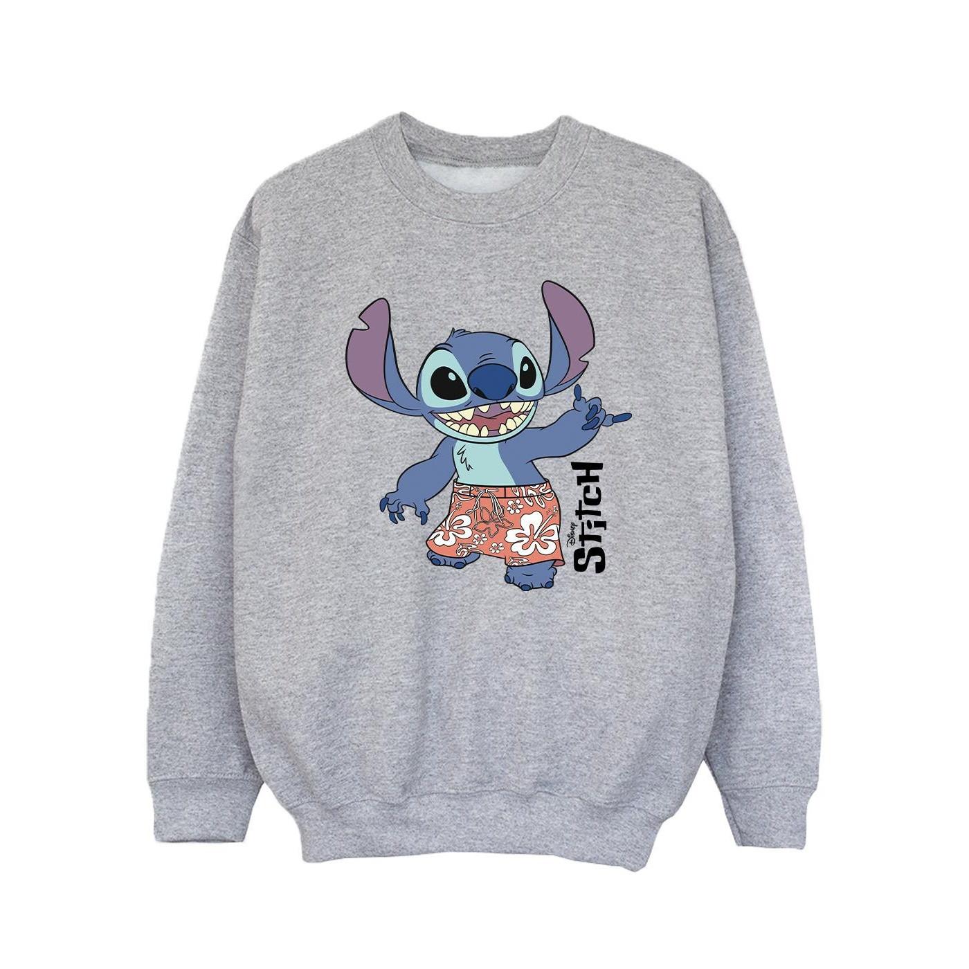 Lilo & Stitch Bermuda Shorts Sweatshirt Mädchen Grau 140/146 von Disney