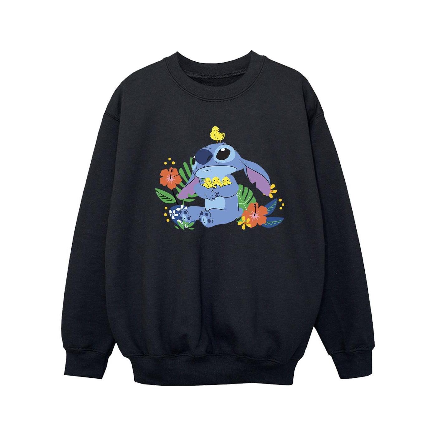 Lilo & Stitch Birds Sweatshirt Mädchen Schwarz 152-158 von Disney