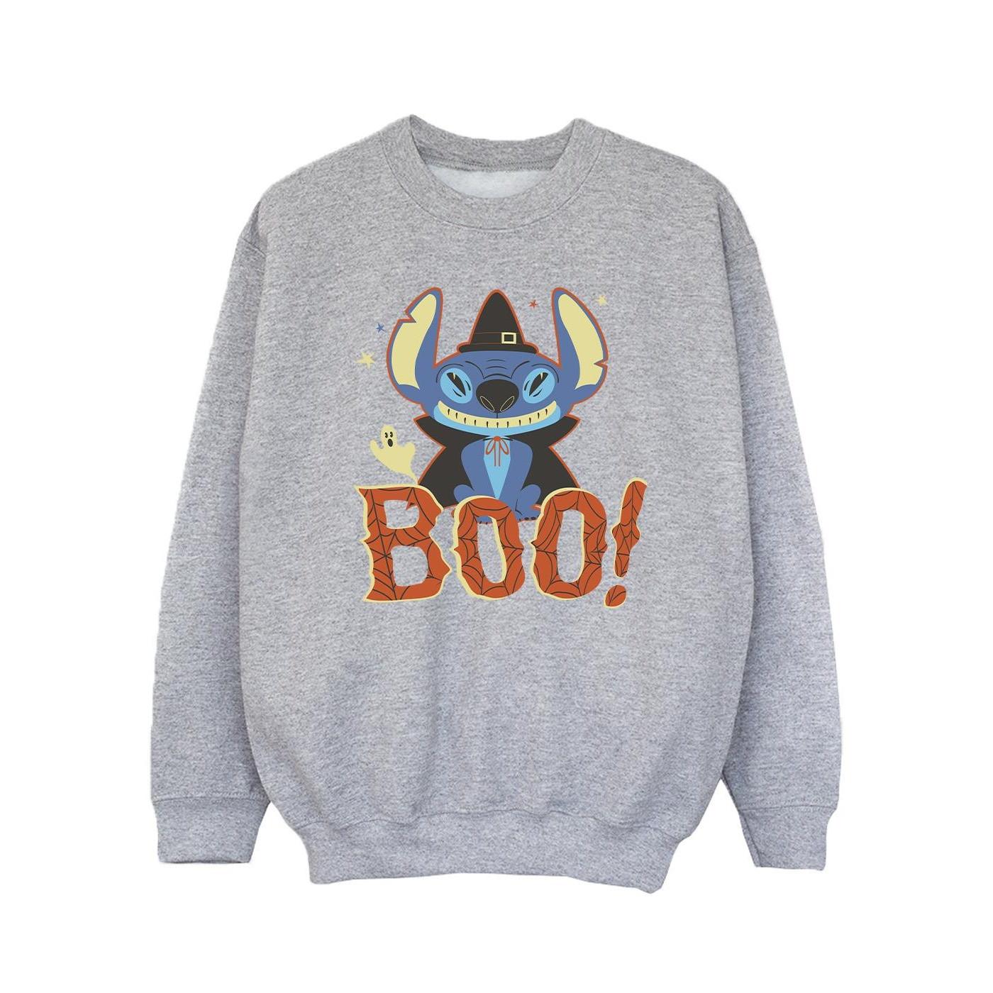 Lilo & Stitch Boo! Sweatshirt Mädchen Grau 128 von Disney