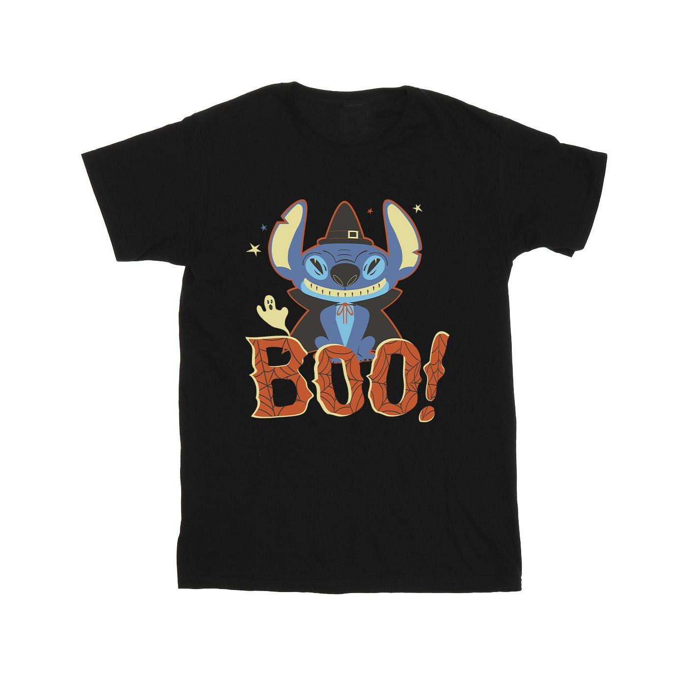 Lilo & Stitch Boo! Tshirt Mädchen Schwarz 140/146