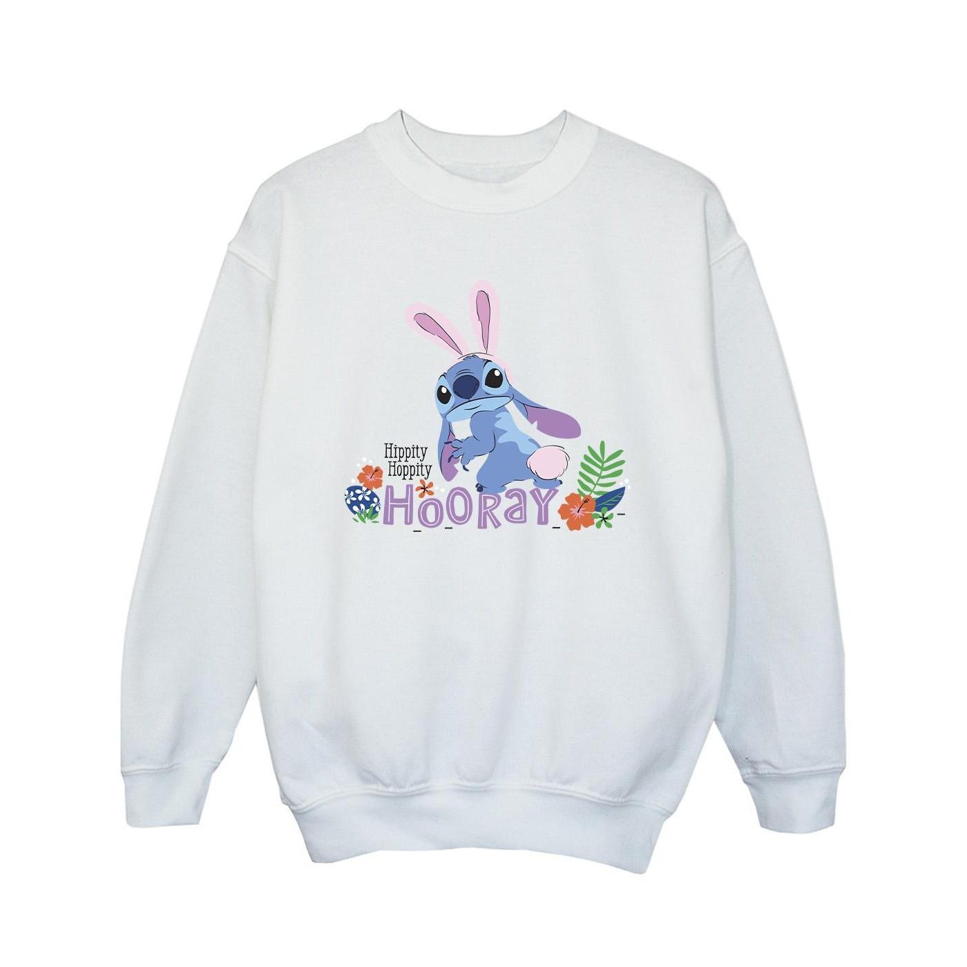 Lilo & Stitch Hippity Hop Stitch Sweatshirt Mädchen Weiss 104 von Disney
