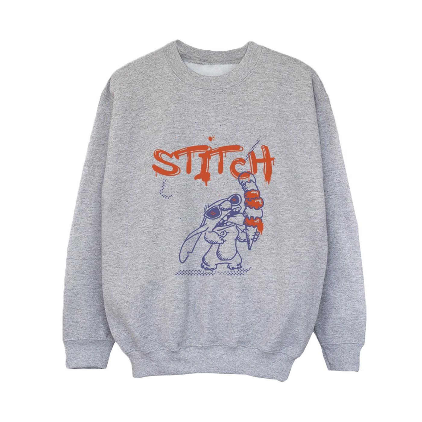 Lilo & Stitch Ice Creams Sweatshirt Jungen Grau 116 von Disney