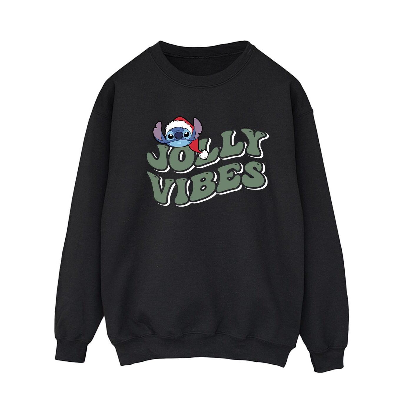 Lilo & Stitch Jolly Chilling Vibes Sweatshirt Damen Schwarz 4XL von Disney