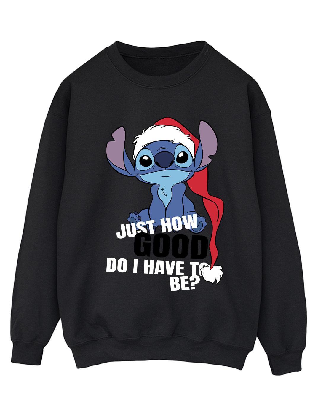 Lilo & Stitch Just How Good Sweatshirt Damen Schwarz XXL von Disney
