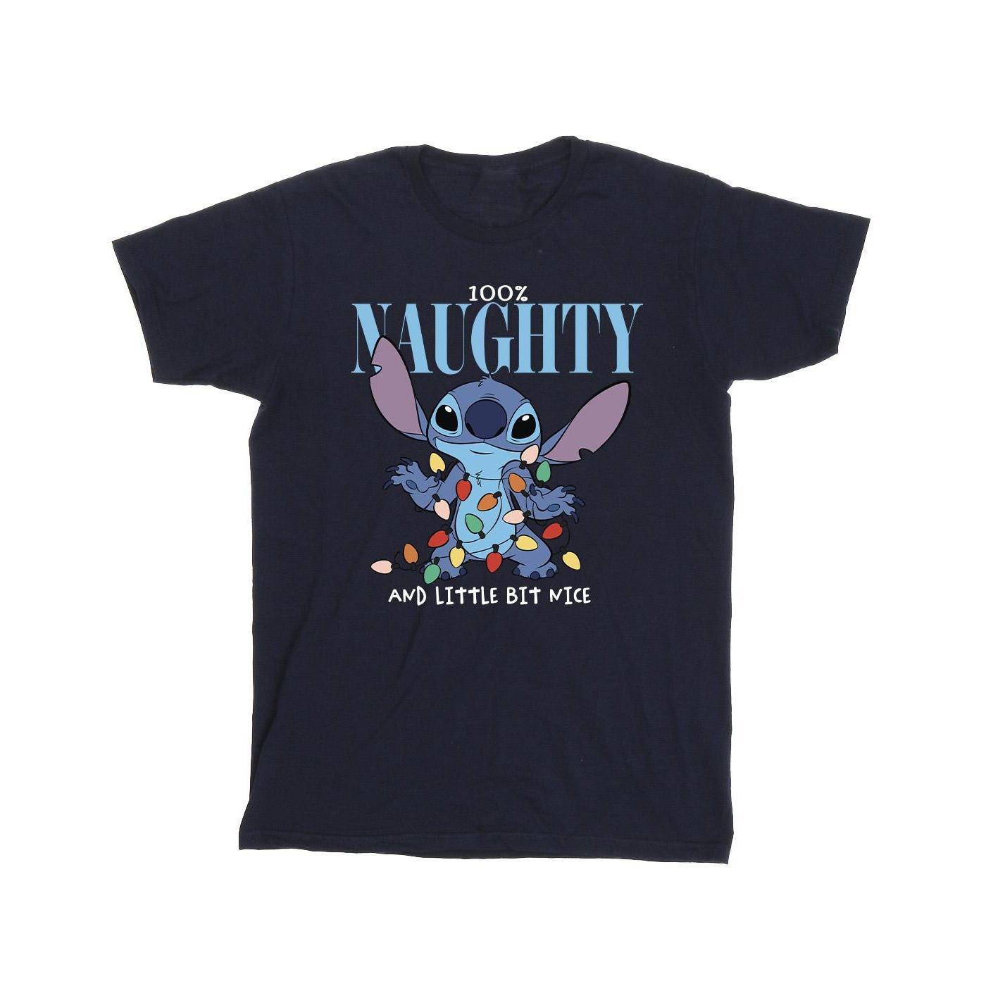 Lilo & Stitch Naughty & Nice Tshirt Mädchen Marine 140/146 von Disney