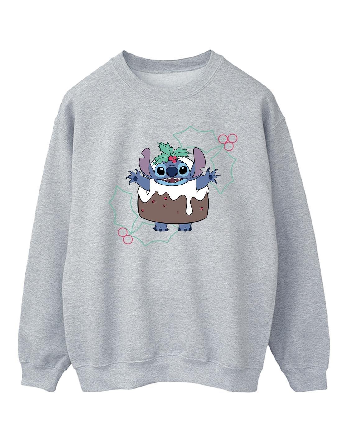 Lilo & Stitch Pudding Holly Sweatshirt Herren Grau XXL von Disney