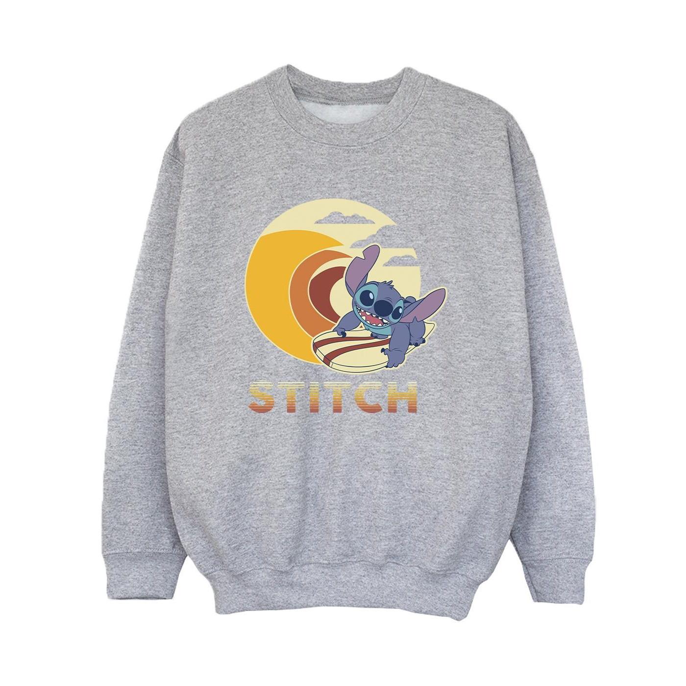Lilo & Stitch Summer Waves Sweatshirt Jungen Grau 116 von Disney