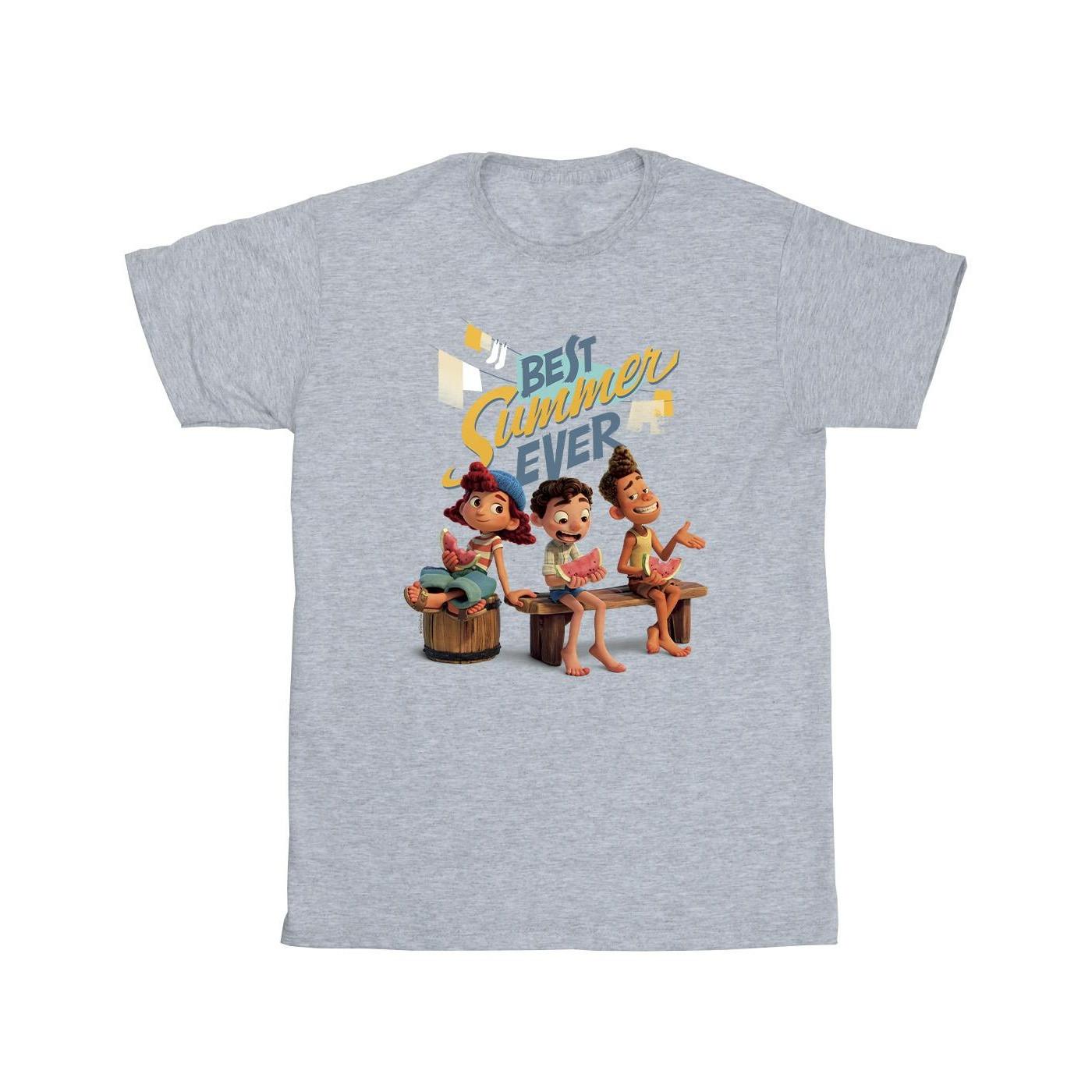 Luca Best Summer Ever Tshirt Jungen Grau 140/146 von Disney