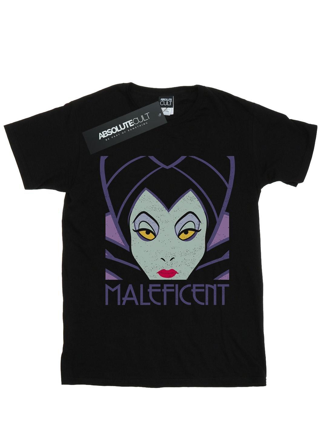 Maleficent Cropped Head Tshirt Damen Schwarz 3XL von Disney