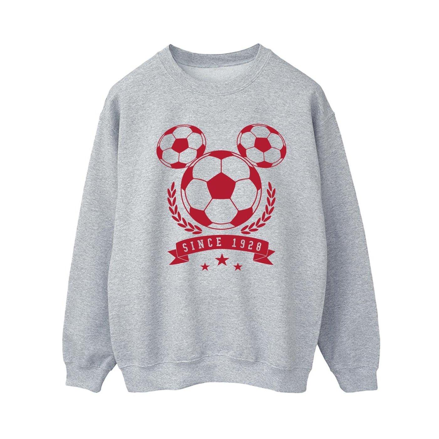 Mickey Football Head Sweatshirt Damen Grau L von Disney
