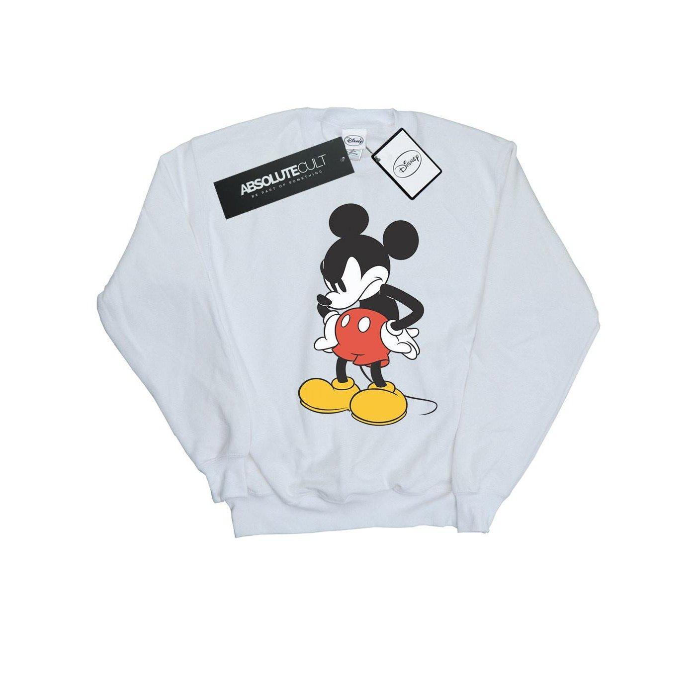 Mickey Mouse Angry Look Down Sweatshirt Mädchen Weiss 152-158 von Disney
