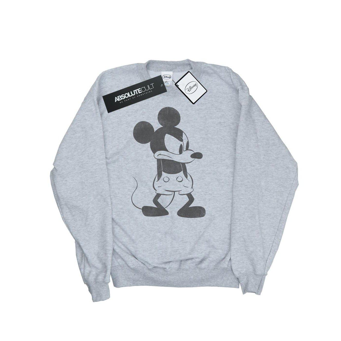 Mickey Mouse Angry Sweatshirt Herren Grau XL von Disney