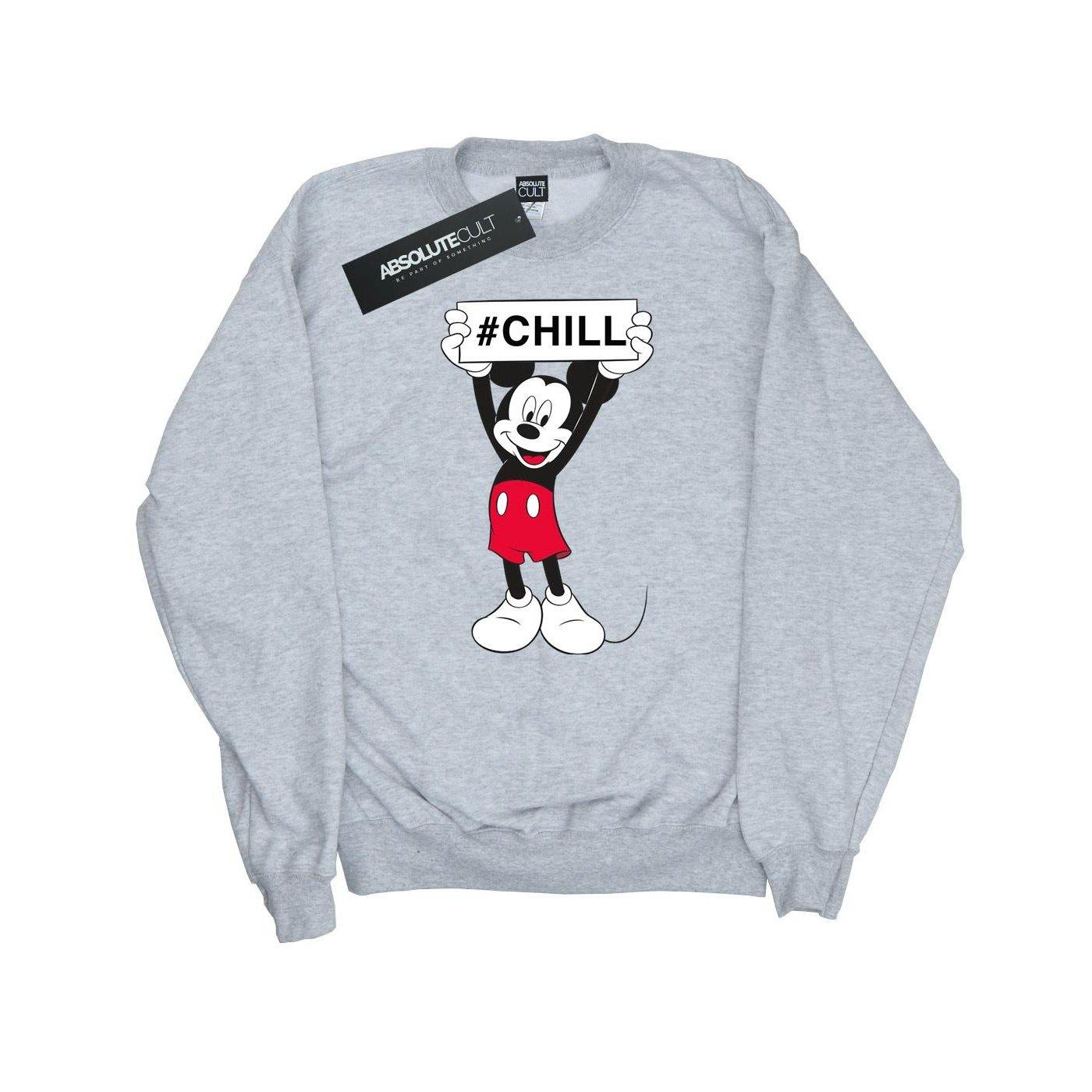 Mickey Mouse Chill Sweatshirt Damen Grau XXL von Disney
