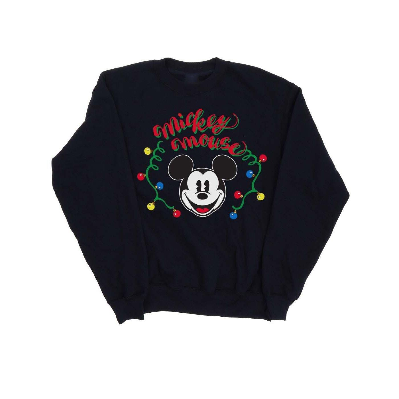 Mickey Mouse Christmas Light Bulbs Sweatshirt Mädchen Marine 116 von Disney