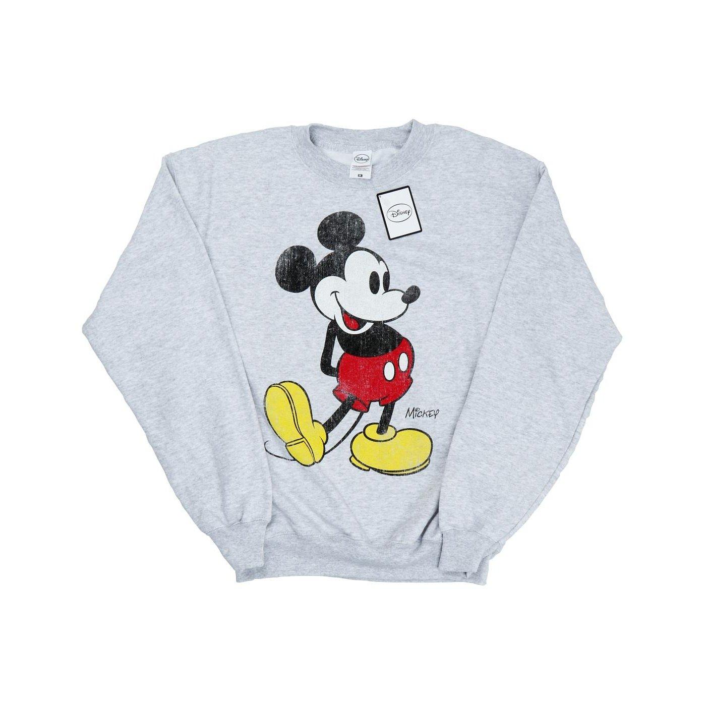 Mickey Mouse Classic Kick Sweatshirt Herren Grau L von Disney