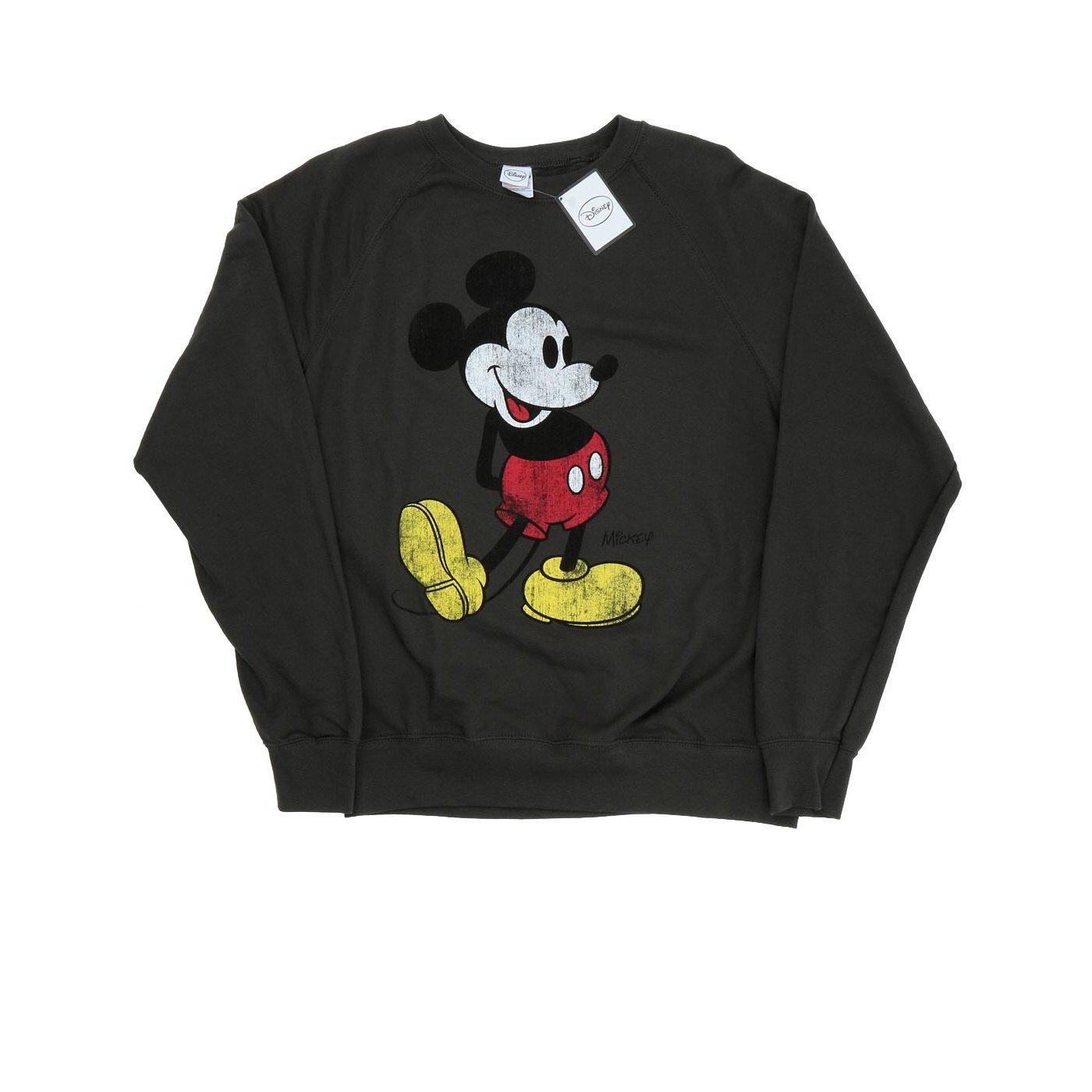 Mickey Mouse Classic Kick Sweatshirt Herren Taubengrau L von Disney