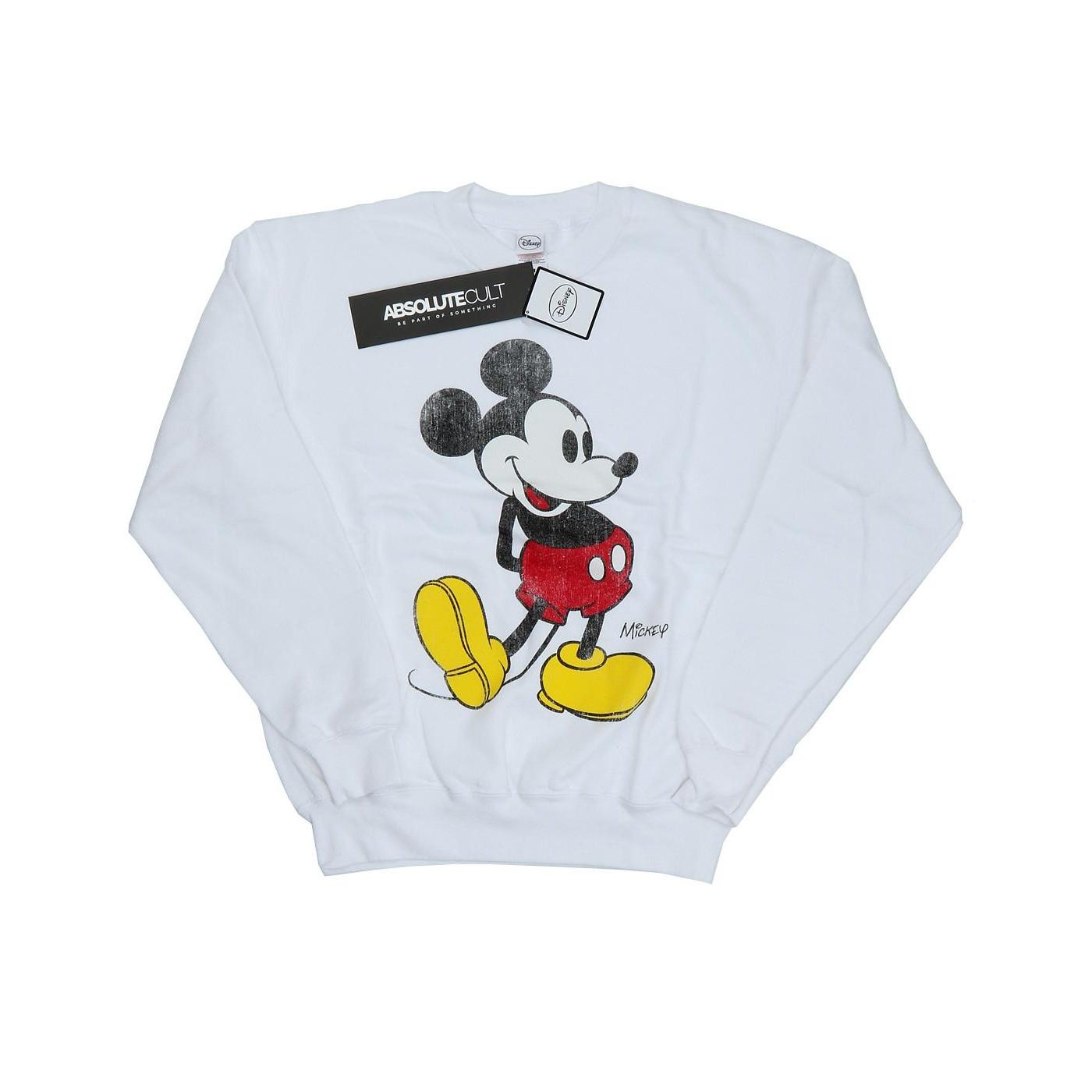 Mickey Mouse Classic Kick Sweatshirt Herren Weiss XL von Disney