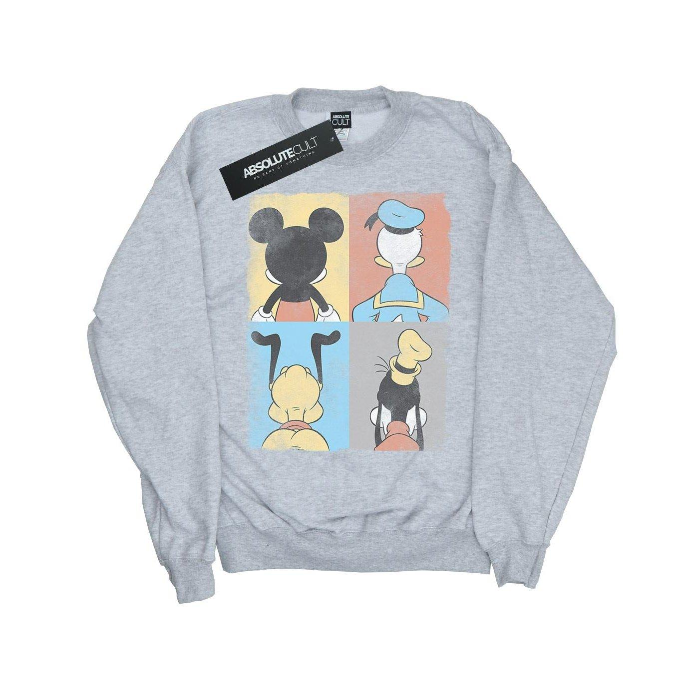 Mickey Mouse Four Backs Sweatshirt Mädchen Grau 116 von Disney