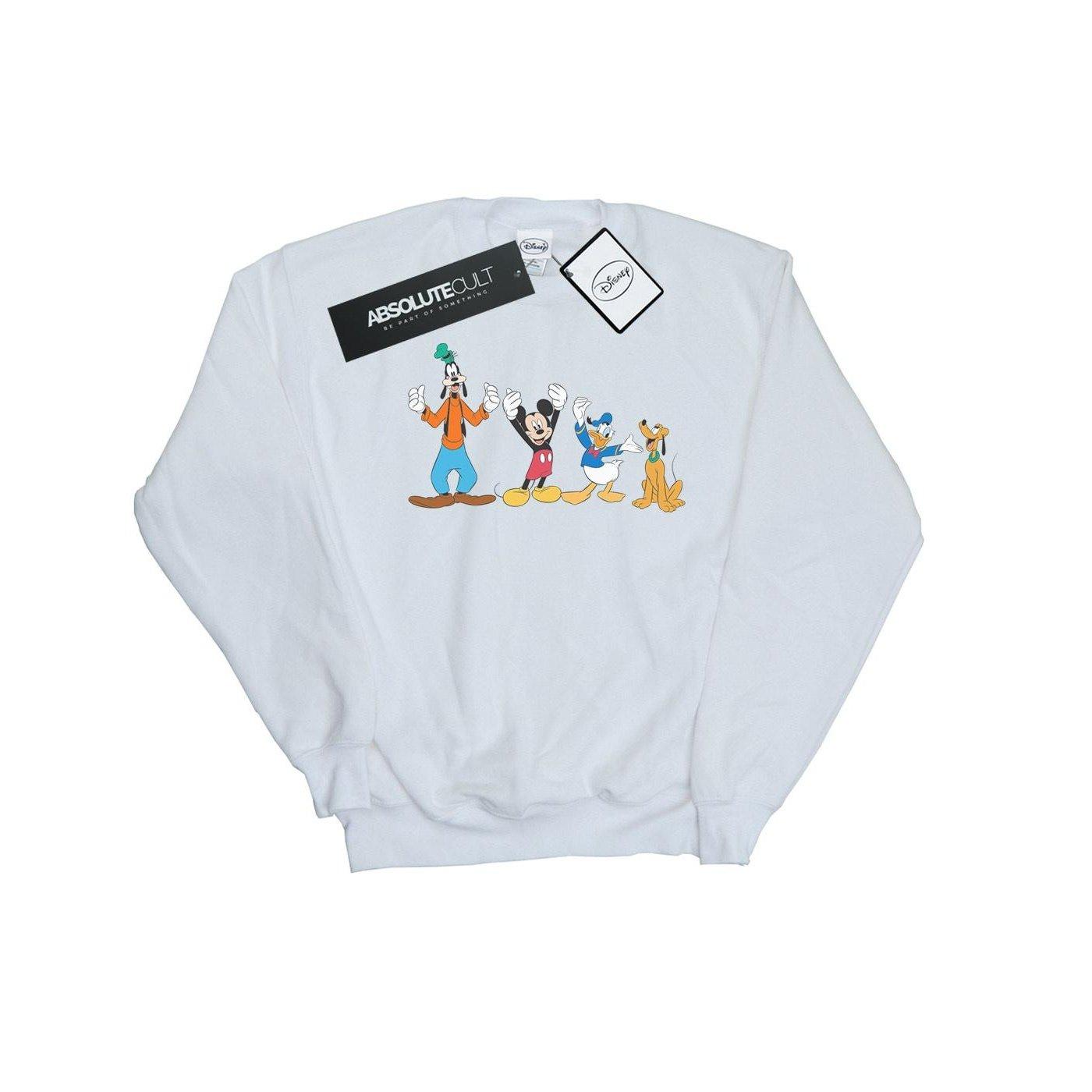 Mickey Mouse Friends Sweatshirt Damen Weiss L von Disney