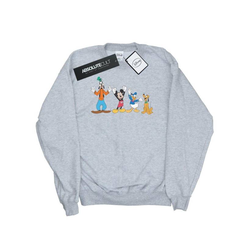 Mickey Mouse Friends Sweatshirt Mädchen Grau 140/146 von Disney