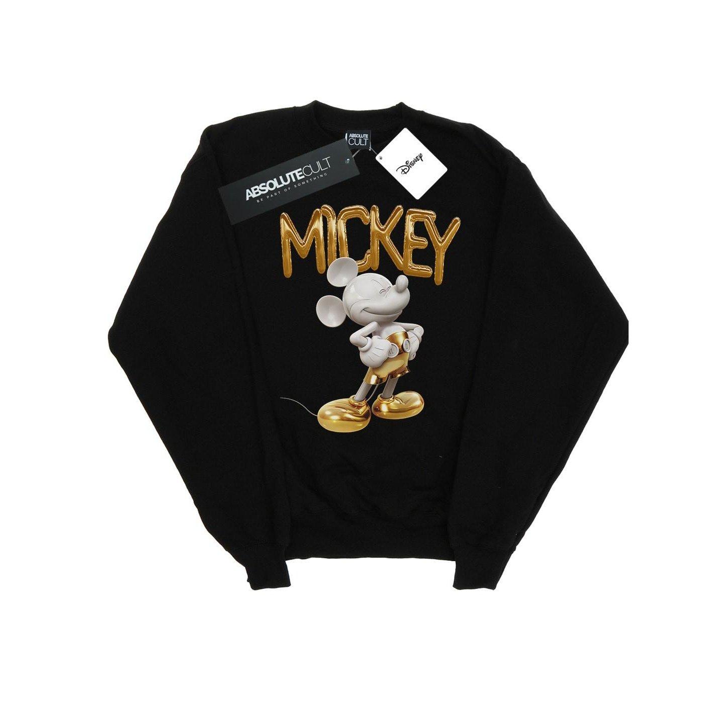 Mickey Mouse Gold Statue Sweatshirt Damen Schwarz XXL von Disney