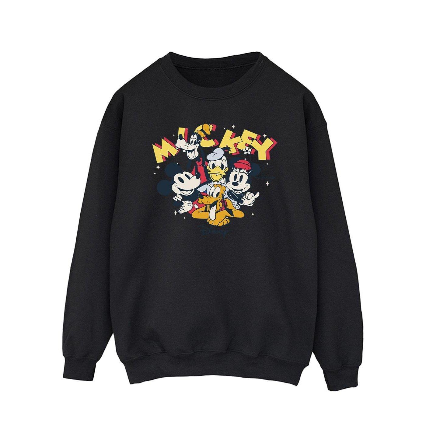 Mickey Mouse Group Sweatshirt Herren Schwarz S von Disney