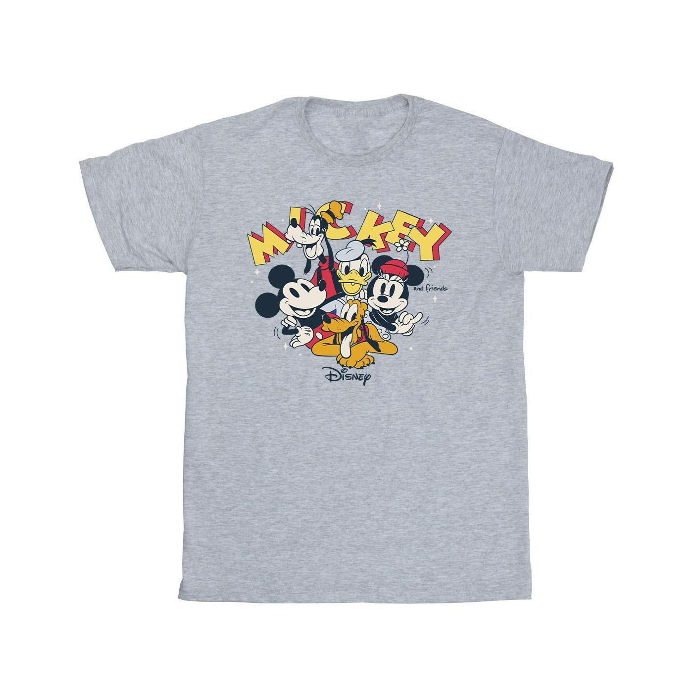 Mickey Mouse Group Tshirt Jungen Grau 140/146 von Disney