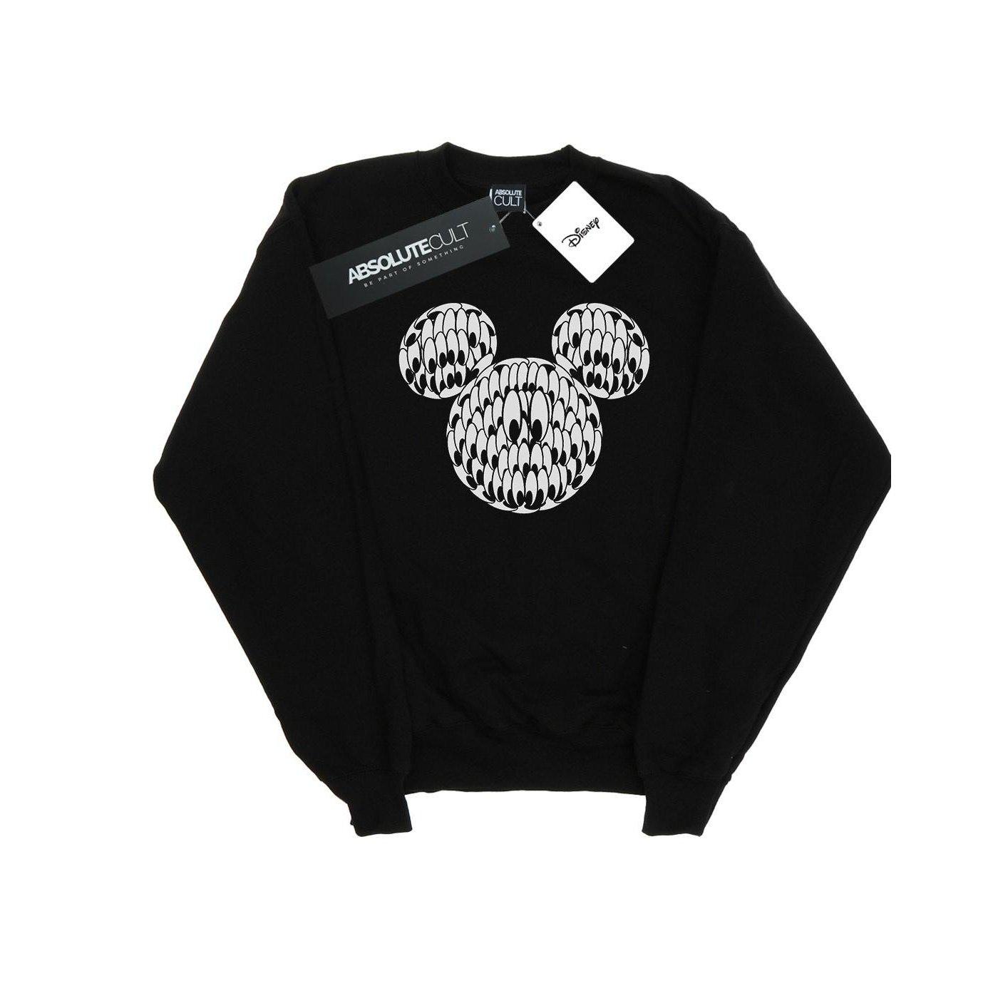 Mickey Mouse Head Of Eyes Sweatshirt Herren Schwarz M von Disney