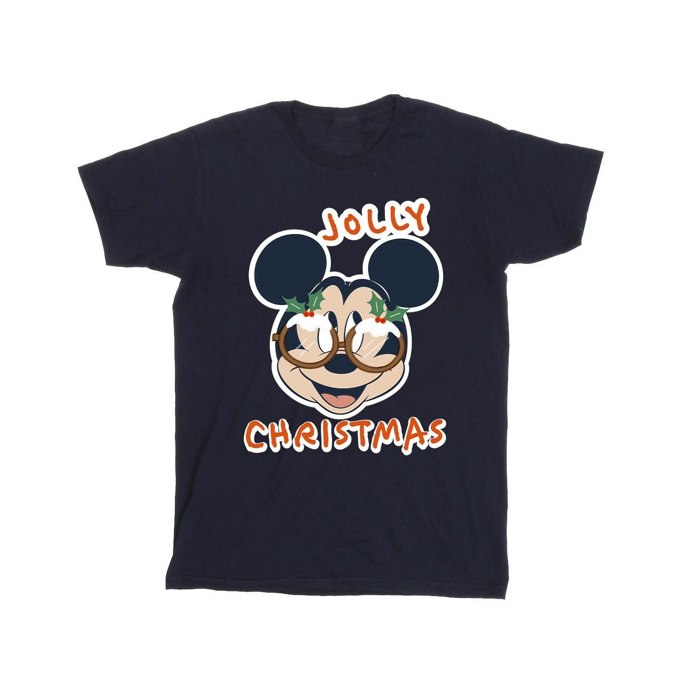 Mickey Mouse Jolly Christmas Glasses Tshirt Jungen Marine 104 von Disney
