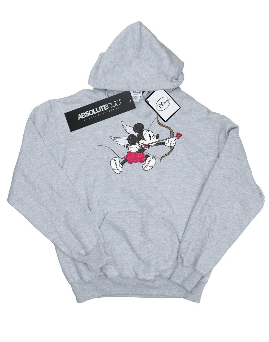 Mickey Mouse Love Cherub Kapuzenpullover Damen Grau S von Disney