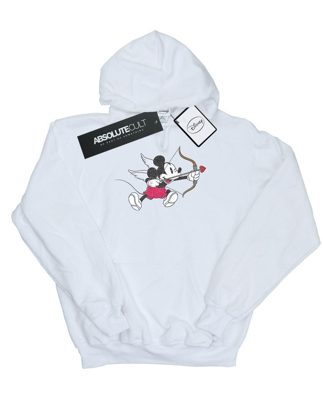 Mickey Mouse Love Cherub Kapuzenpullover Damen Weiss S von Disney