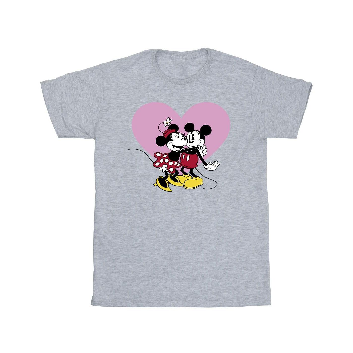 Mickey Mouse Love Languages Tshirt Unisex Grau 104 von Disney