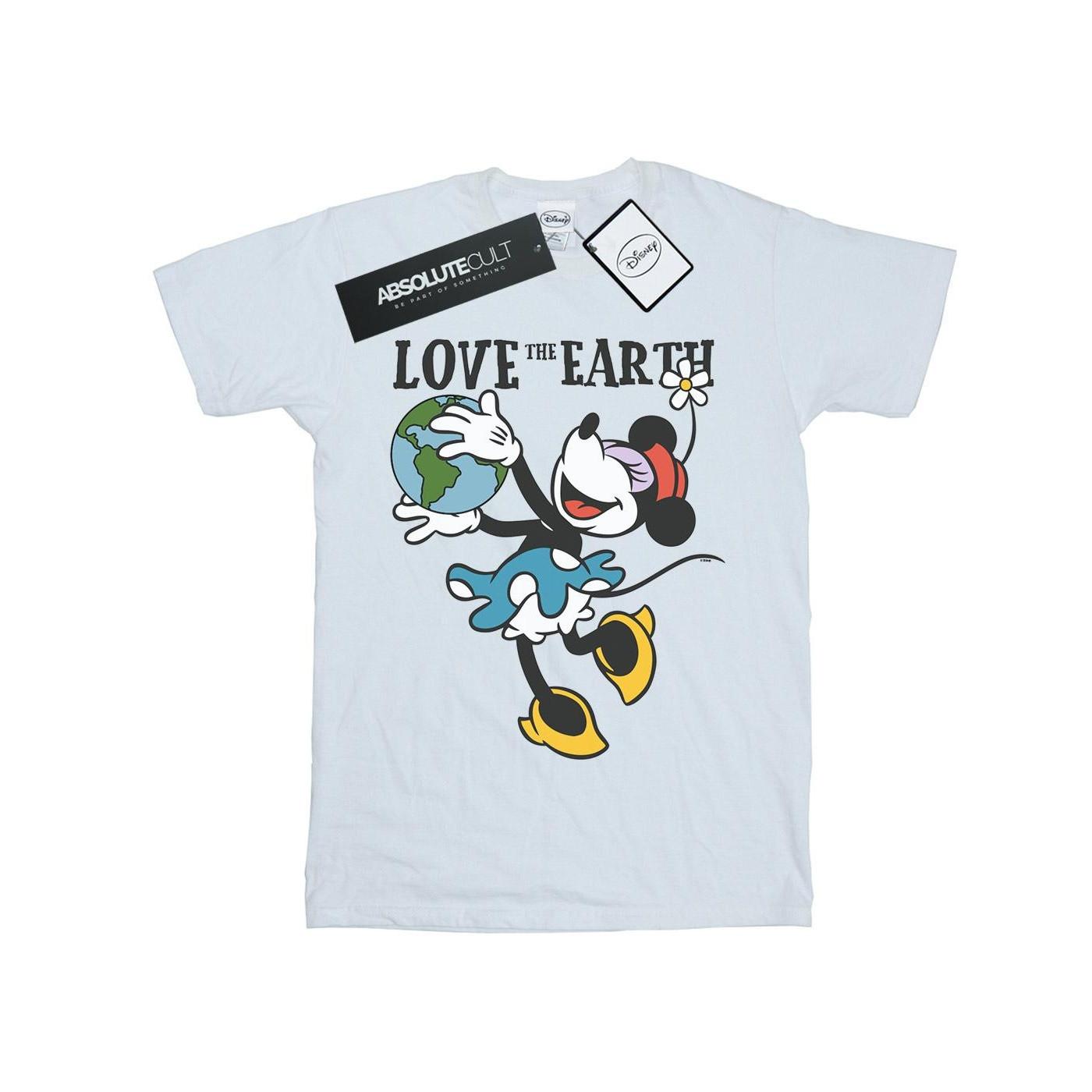 Mickey Mouse Love The Earth Tshirt Mädchen Weiss 140/146 von Disney