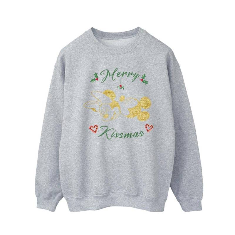 Mickey Mouse Merry Kissmas Sweatshirt Herren Grau L von Disney