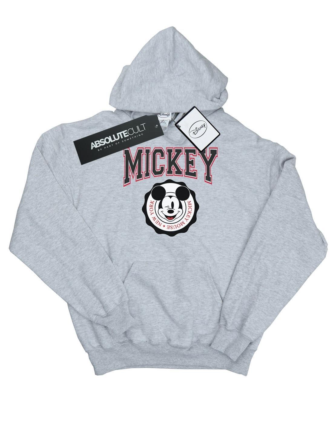 Mickey Mouse New York Seal Kapuzenpullover Damen Grau S von Disney