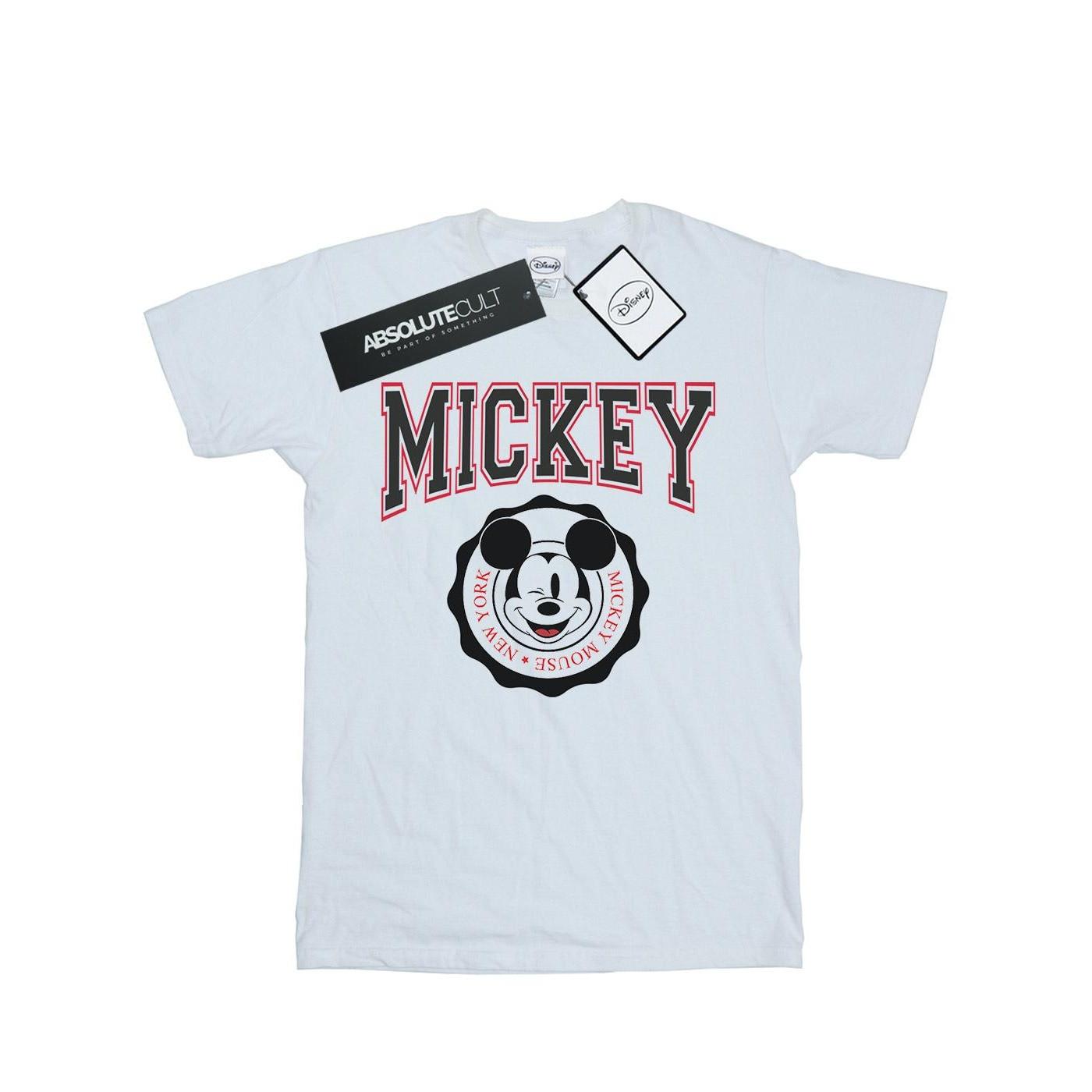 Mickey Mouse New York Seal Tshirt Mädchen Weiss 140/146 von Disney