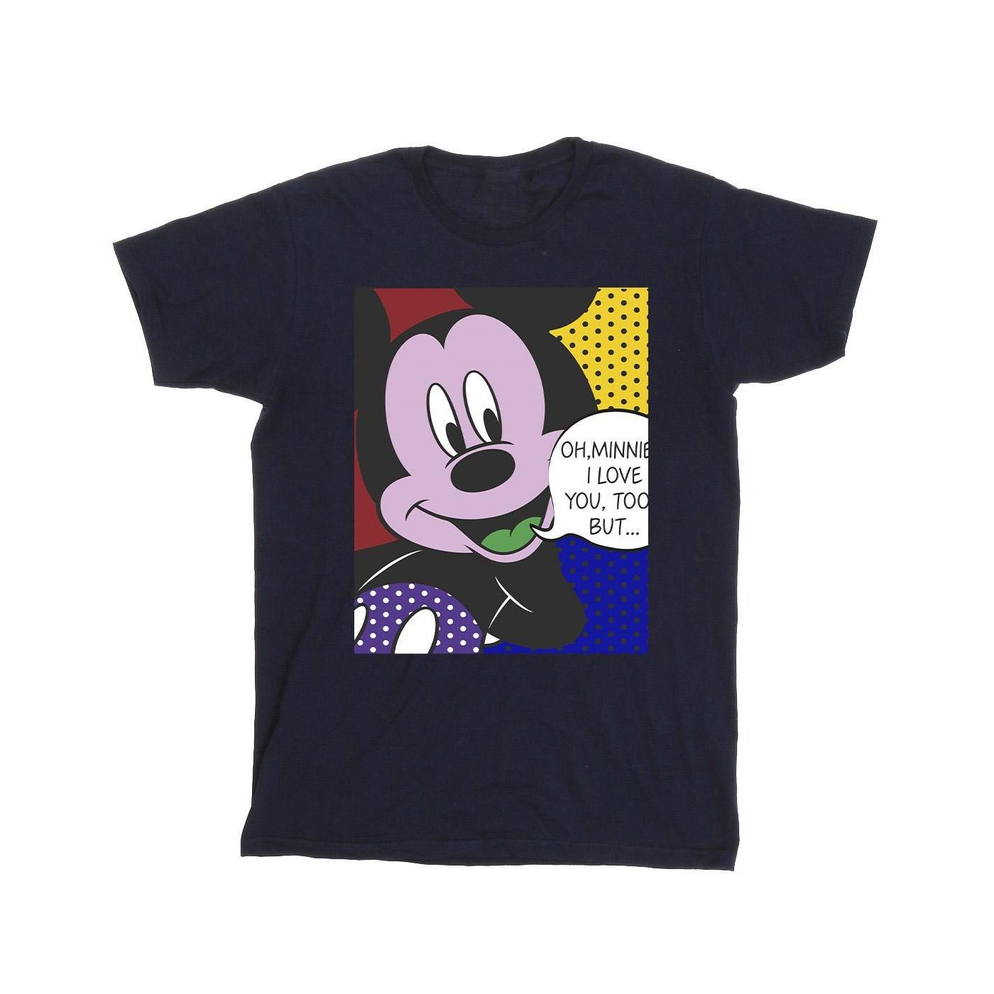 Mickey Mouse Oh Minnie Pop Art Tshirt Mädchen Marine 128 von Disney