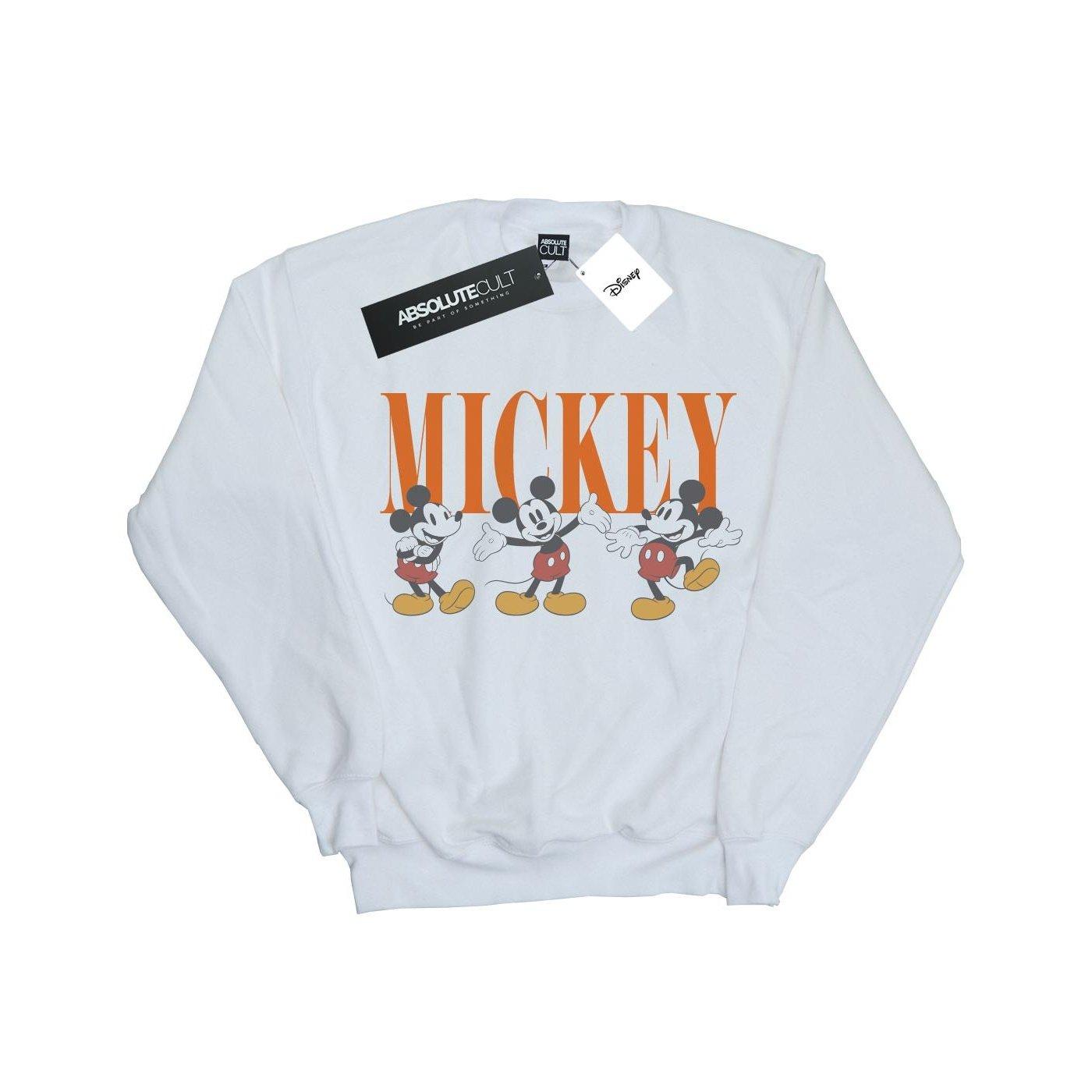 Mickey Mouse Poses Sweatshirt Herren Weiss 3XL von Disney